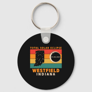 Vintage Westfield Indiana Total Solar Eclipse 2024 Key Ring