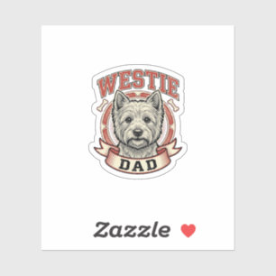 Vintage Westie Dad Dog Lover Shirt Design_1