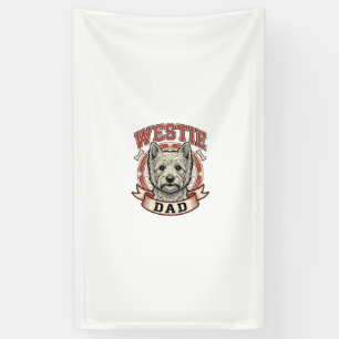 Vintage Westie Dad Dog Lover Shirt Design_1 Banner