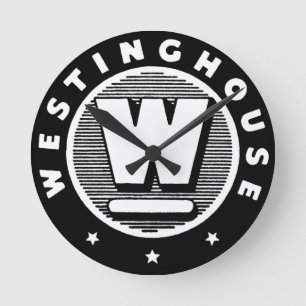 Vintage Westinghouse Logo Round Wall Clock