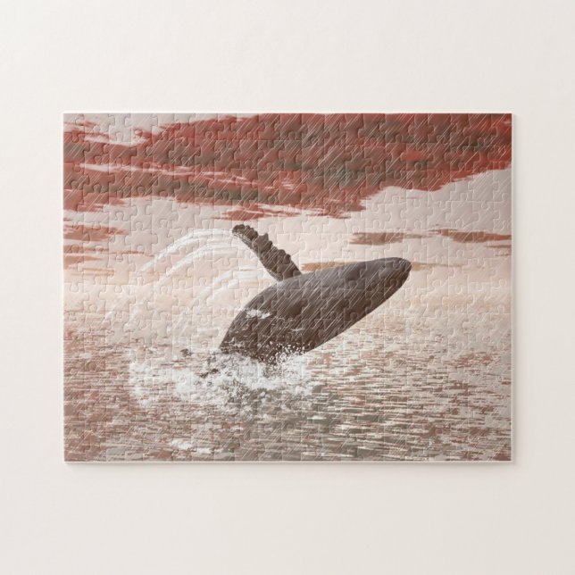 Vintage Whale jigsaw Puzzle (Horizontal)