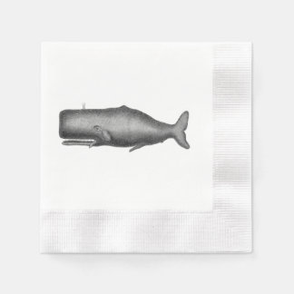 Vintage Whale Napkin