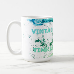 Vintage Wheel, Timeless Thrill – Retro Car & Motor Coffee Mug