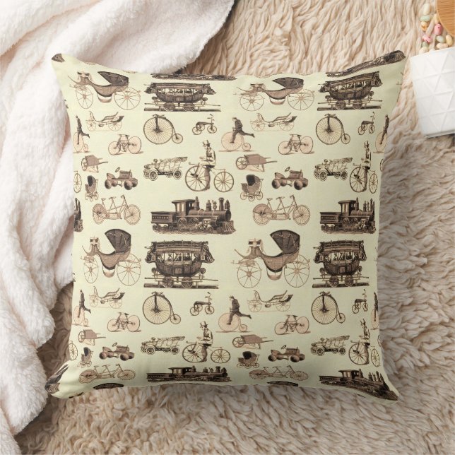 Vintage Wheels Cushion (Blanket)