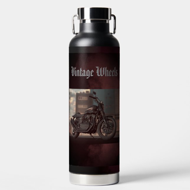 Vintage Wheels Water Bottle (Front)