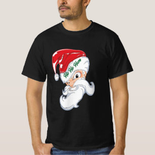 Vintage Whimsical Christmas Ho Ho Ho Santa T-Shirt