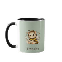 Vintage Whimsical Kitten Bee Costume Art