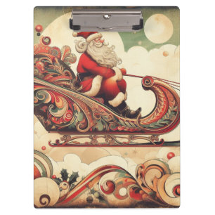 vintage/whimsical/santa/Christmas Clipboard