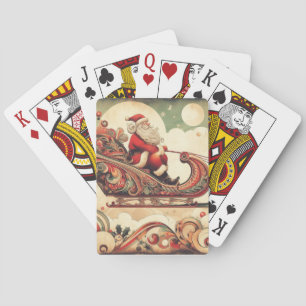 vintage/whimsical/santa/Christmas Playing Cards