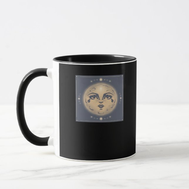 Vintage Whimsigoth Moon Mug (Left)
