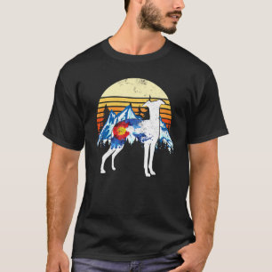 Vintage Whippet Snap Dog English Whippet Dog Colou T-Shirt