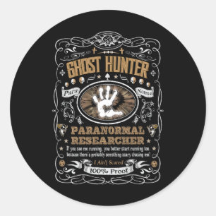 Vintage Whiskey Label Ghost Hunter