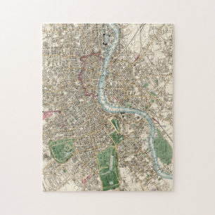 Vintage Whitbread's new plan of London Jigsaw Puzzle