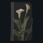 Vintage White Calla Lilies Samsung S4 Wallet Case<br><div class="desc">Historic lithograph from the collection of the Boston Public Library published by L. Prang & Co.  Image has been digitally restored and enhanced to former vibrancy.</div>