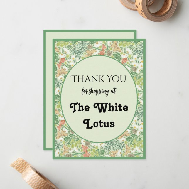 Vintage White Daisies Yellow Butterflies in Garden Card (Front/Back In Situ)