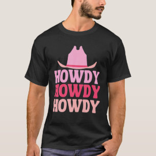 Vintage White Howdy Rodeo Western Country Southern T-Shirt