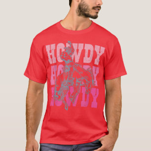 Vintage White Howdy Rodeo Western Country Southern T-Shirt