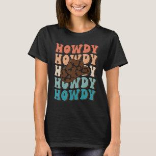 Vintage White Howdy Rodeo Western Country Southern T-Shirt