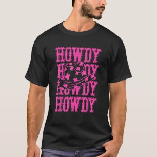 Vintage White Howdy Rodeo Western Country Southern T-Shirt