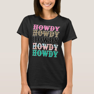Vintage White Howdy Rodeo Western Country Southern T-Shirt