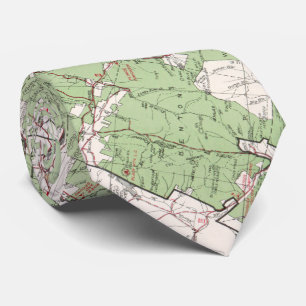 Vintage White Mountains National Forest Map (1863) Tie