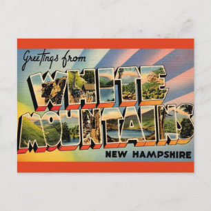 Vintage White Mountains of NH Postcard