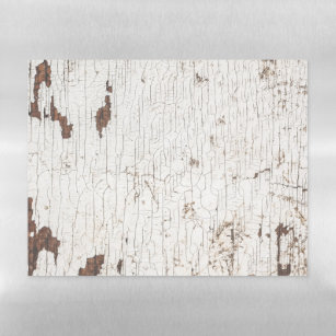 Vintage White Painted Wood Magnetic Dry Erase Sheet