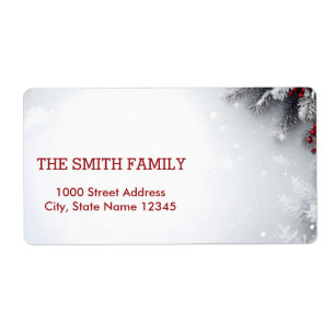 Vintage White Snow Glitter Christmas Tree Holiday