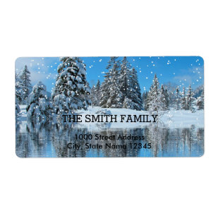 Vintage White Snow Glitter Christmas Tree Holiday