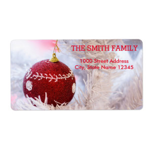 Vintage White Snow Glitter Christmas Tree Holiday