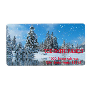 Vintage White Snow Glitter Christmas Tree Holiday