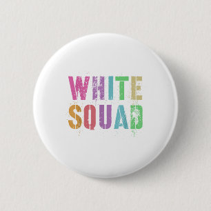 Vintage White Squad War Game Winners Wear Team Col 6 Cm Round Badge