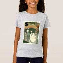 Vintage White Swans Alphabet