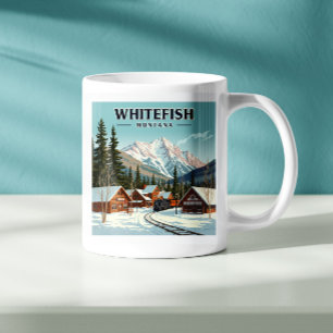 Vintage Whitefish Montana Coffee Mug