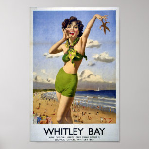 Vintage Whitley Bay, England Poster