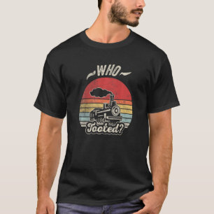Vintage Who Tooted Train Model Railroad Conductor T-Shirt