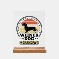 Vintage Wiener Dog Grandpa Dachshund Shirt Design_