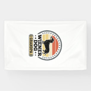 Vintage Wiener Dog Grandpa Dachshund Shirt Design_ Banner