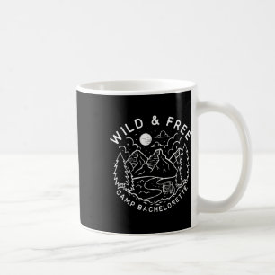 Vintage Wild & Free Camp Bachelorette Party Ma Coffee Mug