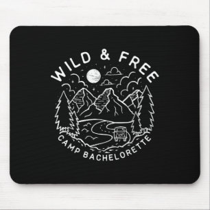Vintage Wild &amp; Free Camp Bachelorette Party Ma Mouse Pad