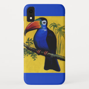 Vintage Wild Animal Birds, Tropical Toucan in Tree iPhone XR Case