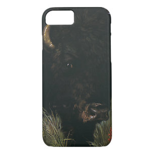 Vintage Wild Animal, Buffalo or American Bison iPhone 8/7 Case