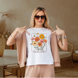 Vintage wild flower  T-Shirt