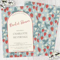 Vintage Wild Strawberry Bridal Shower