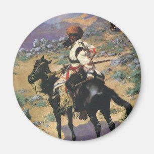 Vintage Wild West, An Indian Trapper by Remington Magnet