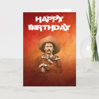 Vintage Wild West Cowboy Birthday card