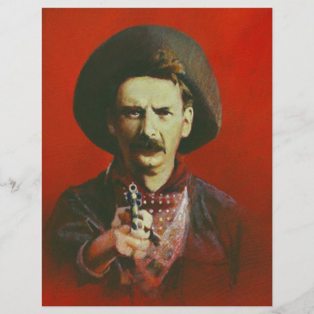 Vintage Wild West Outlaw Flyer (Front)