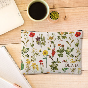 Vintage Wildflower Accessory Pouch