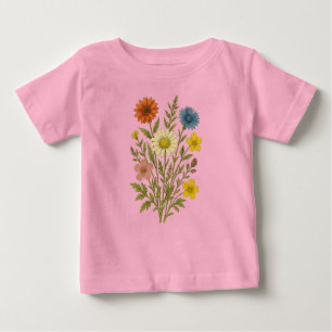 Vintage wildflower baby T-Shirt