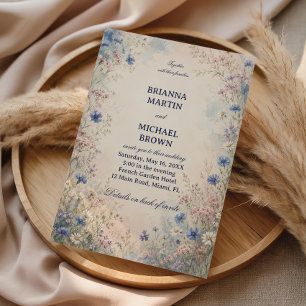 Vintage Wildflower Botanical Invitation